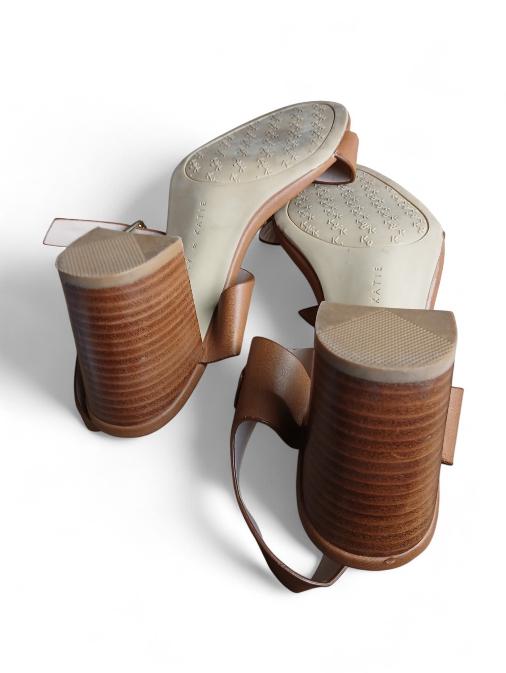 Kelly & Katie Women's Size 10 Brown Tan Block Heel Sandals - Picture 7 of 7